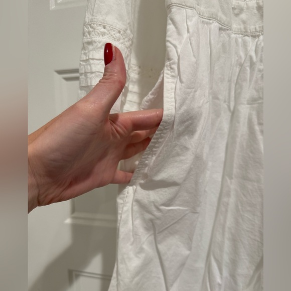 J.Crew V-neck Mini dress with Crochet trim - Picture 11 of 13